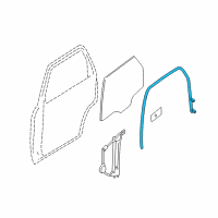 OEM Mercury Run Channel Diagram - 8L8Z-7825767-AA
