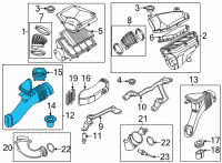 OEM 2022 BMW X7 INTAKE DUCT, RIGHT Diagram - 13-71-8-689-752