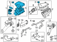 OEM 2020 BMW X7 INTAKE MUFFLER Diagram - 13-71-8-485-628