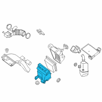 OEM Nissan Sentra Body Assembly-Air Cleaner Diagram - 16528-ET000