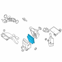 OEM Nissan Sentra Air Filter Diagram - 16546-ET00J