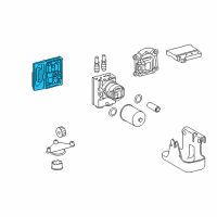 OEM 2009 Cadillac Escalade Electronic Brake Control Module Assembly Diagram - 84078739