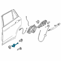 OEM 2016 BMW X1 Rear Door Brake Diagram - 51-22-7-436-003