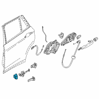 OEM 2016 BMW X1 Left Rear Door Brake Gasket Diagram - 51-22-7-476-203