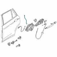 OEM BMW X1 Operating Rod, Door Rear Left Diagram - 51-22-7-349-503