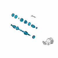 OEM Toyota Supra Axle Shaft Assembly Diagram - 42340-24060