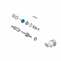 OEM 1999 Lexus SC400 Joint Sub-Assy, Rear Drive Shaft Cross Groove Diagram - 43409-24010