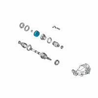 OEM 2001 Lexus GS430 Joint Sub-Assy, Rear Drive Shaft Cross Groove Diagram - 43409-24010