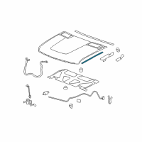 OEM Chevrolet Silverado 3500 HD Side Weatherstrip Diagram - 25890122