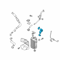 OEM 2018 Hyundai Sonata Hose-INTERCOOLER Outlet Diagram - 28261-2B720