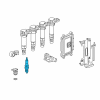 OEM Chevrolet Spark Spark Plug Diagram - 25190786