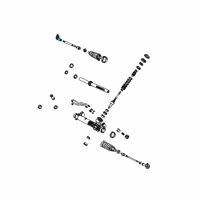 OEM Ford Focus Outer Tie Rod Diagram - YS4Z-3A130-BA