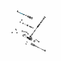 OEM 2008 Ford Focus Inner Tie Rod Diagram - EU2Z-3280-A