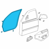 OEM 1999 Toyota Corolla Door Weatherstrip Diagram - 67862-02080