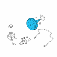 OEM 2014 BMW M6 Gran Coupe Power Brake Booster Diagram - 34-33-7-846-663