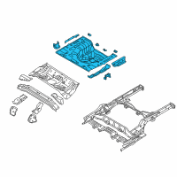 OEM 2013 Hyundai Elantra Coupe Panel Assembly-Rear Floor Rear Complete Diagram - 65520-3X000