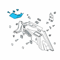 OEM 2020 Lincoln Aviator MOULDING - ROOF SIDE TRIM Diagram - LC5Z-7831011-BA