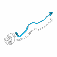 OEM BMW 325xi Oil Cooling Pipe Outlet Diagram - 17-22-7-577-636