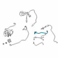 OEM 2018 BMW 440i Tank Ventilation Line W/ Pressure Sensor Diagram - 13-90-7-645-859