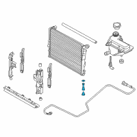 OEM BMW Radiator Adjusting Screw, Manual Gearbox Diagram - 17-11-1-437-359