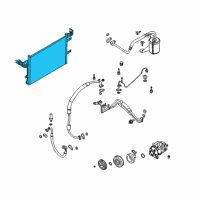 OEM 2010 Ford Flex Condenser Diagram - BG1Z-19712-A