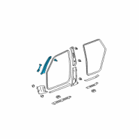 OEM Toyota Matrix Windshield Pillar Trim Diagram - 62211-01060-B0