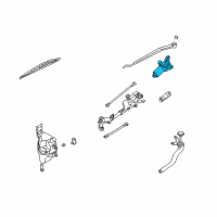 OEM 2003 Infiniti G35 Motor Assy-Windshield Wiper Diagram - 28815-AM600