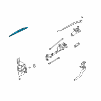 OEM Infiniti G35 Wiper Blade Driver Refill Diagram - 28895-CM30A