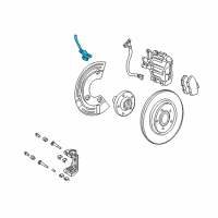 OEM 2005 Ford Five Hundred Rear Speed Sensor Diagram - 7F9Z-2C216-B