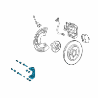 OEM Ford Freestyle Caliper Support Diagram - 6F9Z-2B511-C