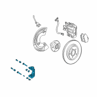 OEM 2009 Mercury Sable Caliper Support Diagram - 6F9Z-2B511-C