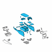 OEM Lexus GS300 Box Assembly, Console Diagram - 58810-30E01-C5