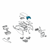 OEM 2015 Lexus GS350 Hinge Sub-Assembly, Console Diagram - 58907-30180