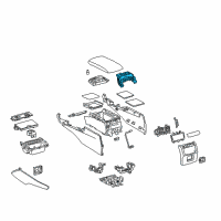 OEM 2018 Lexus GS450h Hinge Sub-Assembly, Console Diagram - 58907-30180