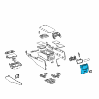 OEM Lexus GS200t Panel, Console Rear End Diagram - 58923-30190-C0