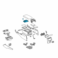 OEM 2018 Lexus GS300 Lock Sub-Assembly, Console Diagram - 58908-30130