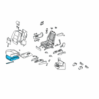 OEM 2004 Lexus GX470 Pad, Front Seat Cushion, RH(For Separate Type) Diagram - 71501-60190