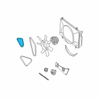 OEM 2003 Nissan Frontier Fan & Alternator Belt Diagram - 11720-4S100