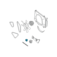 OEM 2003 Nissan Xterra PULLEY IDLER Diagram - 11925-5S701