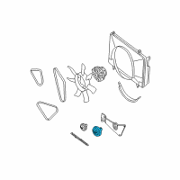 OEM Nissan Xterra PULLEY IDLER Diagram - 11925-5S710