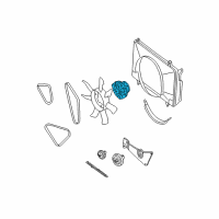 OEM 2003 Nissan Frontier Coupling Assy-Fan Diagram - 21082-5S700