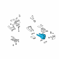 OEM 2004 Toyota Camry Console Base Diagram - 58911-33120-B0