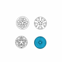 OEM 2005 Ford Explorer Sport Trac Spare Wheel Diagram - 3L2Z-1007-MA