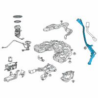 OEM 2019 Jeep Grand Cherokee Hose-Fuel Filler Vent Diagram - 52030371AB