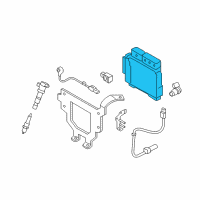 OEM 2016 Hyundai Elantra Computer Engine Control Ecu Ecm Module Diagram - 39103-2EMB6