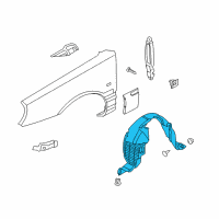 OEM 2009 Kia Amanti Guard Assembly-Front Wheel Diagram - 868113F500