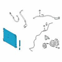 OEM Lexus ES350 CONDENSER Assembly, Supp Diagram - 884A0-06040