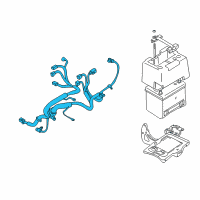 OEM Chrysler Sebring Battery Cables Diagram - MR352791