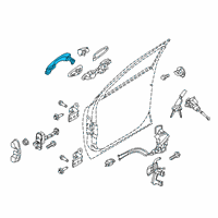 OEM Kia Door Outside Handle Assembly Diagram - 82661S9700