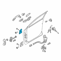 OEM Kia Sorento Hinge Assembly-Front Door Diagram - 793102B010